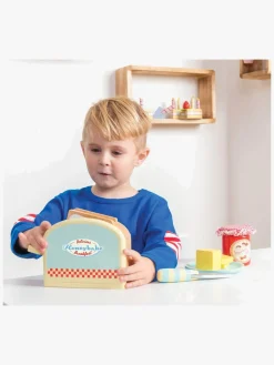 Rolleleg-LeToyVan Le Toy Van Pop-up Brødrister & Morgenmadssæt, Blå