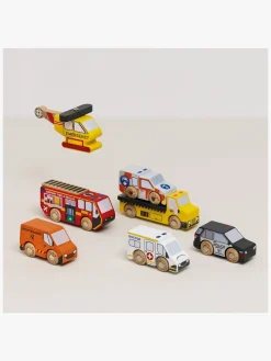 Legetøjsbiler & -Fartøjer-LeToyVan Le Toy Van Redningshelikopter & Redningskøretøjer