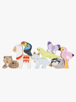 Babylegetøj-LeToyVan Le Toy Van Stableklodser Dyr & Pose Flerfarvet