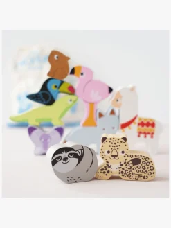 Babylegetøj-LeToyVan Le Toy Van Stableklodser Dyr & Pose Flerfarvet