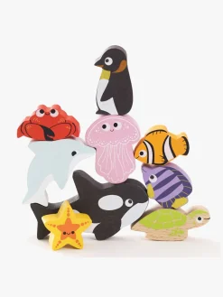 Babylegetøj-LeToyVan Le Toy Van Stableklodser Havdyr & Pose Flerfarvet