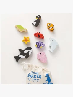 Babylegetøj-LeToyVan Le Toy Van Stableklodser Havdyr & Pose Flerfarvet