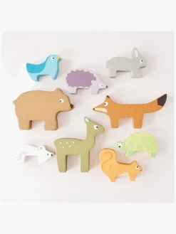 Babylegetøj-LeToyVan Le Toy Van Stableklodser Skovdyr Flerfarvet