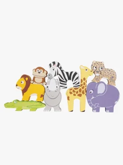 Legetøj Til Børn På 0-10 År|Babylegetøj-LeToyVan Le Toy Van Stableklodser Savannedyr & Pose Flerfarvet