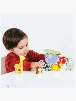 Legetøj Til Børn På 0-10 År|Babylegetøj-LeToyVan Le Toy Van Stableklodser Savannedyr & Pose Flerfarvet