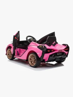 Elbiler & -Køretøjer-Leggodt Lamborghini Sian Elbil, Lyserød