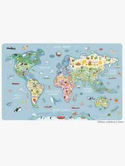 Spil & Puslespil-Leklyckan Verdenskort Væg