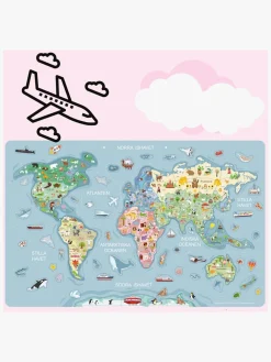 Spil & Puslespil-Leklyckan Verdenskort Væg