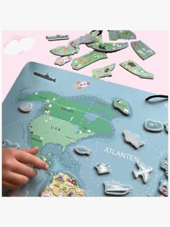 Spil & Puslespil-Leklyckan Verdenskort Væg