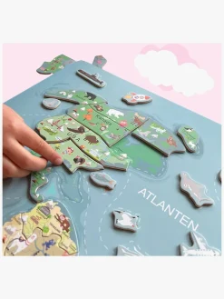 Spil & Puslespil-Leklyckan Verdenskort Væg