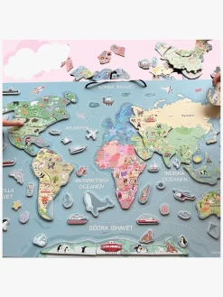 Spil & Puslespil-Leklyckan Verdenskort Væg