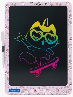 Kreativt Legetøj-Lexibook Flerfarvet E-Ink Tegnetablet med Stenciler 14 Tommer