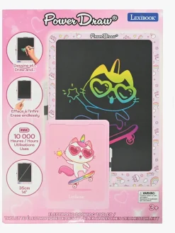 Kreativt Legetøj-Lexibook Flerfarvet E-Ink Tegnetablet med Stenciler 14 Tommer