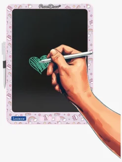 Kreativt Legetøj-Lexibook Flerfarvet E-Ink Tegnetablet med Stenciler 14 Tommer
