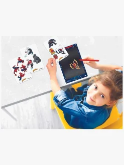 Kreativt Legetøj-MarvelSpiderMan Lexibook Marvel Spider-Man Tegnetablet med Stencilskabeloner