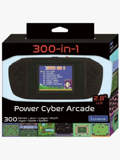 Elektronik & Media-Lexibook Power Arcade, 300 Games Spillekonsol, Sort