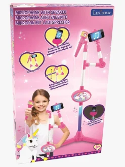 Musikinstrumenter|Elektronik & Media-Lexibook Unicorn Mikrofon m. Stativ & Højtaler