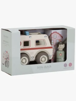 Legetøjsbiler & -Fartøjer-LittleDutch Little Dutch Ambulance med Figur Hvid