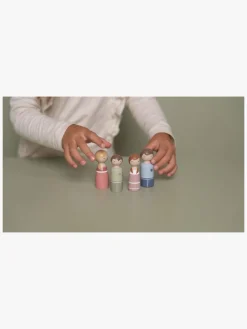 Dukker & Bamser-LittleDutch Little Dutch Dukkesæt til Dukkehus, Familien Rosa