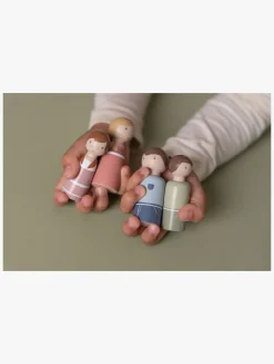 Dukker & Bamser-LittleDutch Little Dutch Dukkesæt til Dukkehus, Familien Rosa