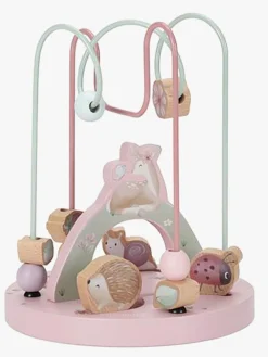 Trælegetøj-LittleDutch Little Dutch Fairy Garden Deer Kuglelabyrint Lyserød