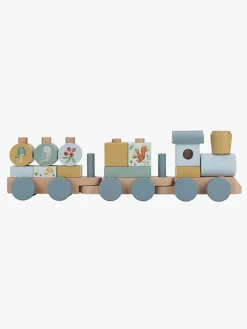 Legetøj Til Børn På 0-10 År|Babylegetøj-LittleDutch Little Dutch Forest Friends Klodstog Blå/Flerfarvet