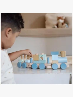 Legetøj Til Børn På 0-10 År|Babylegetøj-LittleDutch Little Dutch Forest Friends Klodstog Blå/Flerfarvet