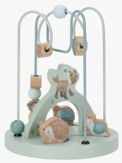 Trælegetøj-LittleDutch Little Dutch Forest Friends Fox Kuglelabyrint Blå