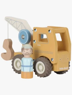 Legetøjsbiler & -Fartøjer-LittleDutch Little Dutch Kranvogn med Figur Gul