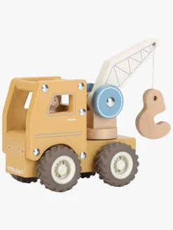 Legetøjsbiler & -Fartøjer-LittleDutch Little Dutch Kranvogn med Figur Gul