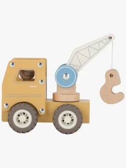 Legetøjsbiler & -Fartøjer-LittleDutch Little Dutch Kranvogn med Figur Gul