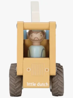 Legetøjsbiler & -Fartøjer-LittleDutch Little Dutch Kranvogn med Figur Gul