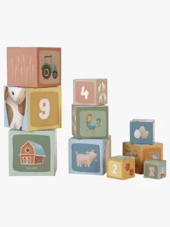 Babylegetøj-LittleDutch Little Dutch Little Farm Stableklodser Flerfarvet