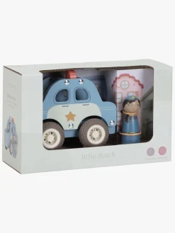 Legetøjsbiler & -Fartøjer-LittleDutch Little Dutch Politibil med Figur Blå