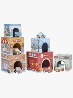 Babylegetøj-LittleDutch Little Dutch Stabeltårn med 6 Biler
