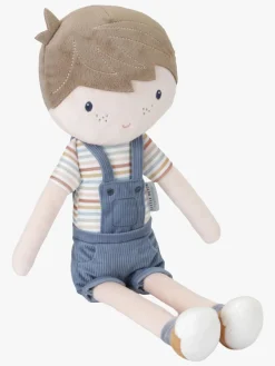 Dukker & Bamser-LittleDutch Blød Dukke Jim 35 cm Blå