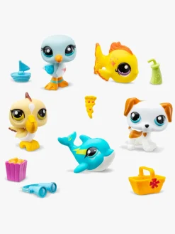 Legetøjsfigurer-LittlestPetShop Littlest Pet Shop Beach Besties Figursæt 5-Pak