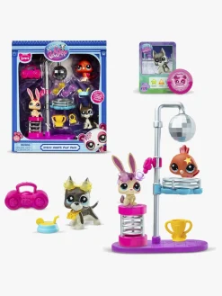 Legetøjsfigurer-LittleLivePets Littlest Pet Shop Disco Nights Legesæt