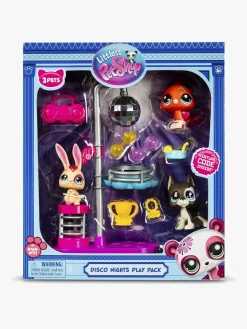 Legetøjsfigurer-LittleLivePets Littlest Pet Shop Disco Nights Legesæt