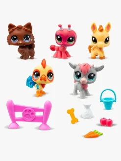 Legetøjsfigurer-LittlestPetShop Littlest Pet Shop Farm Besties Figursæt 5-Pak