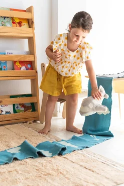 Legetøjsbiler & -Fartøjer-LorenaCanals Lorena Canals Ride & Roll Flyvemaskine + Bane Blå