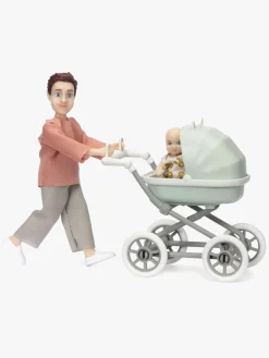 Dukker & Bamser-Lundby Dukke m. Baby & Vogn