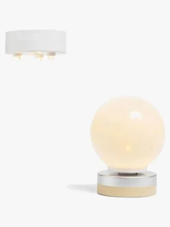 Dukker & Bamser-Lundby Dukkehustilbehør Spotlights & Gulvlampe, Beige/Hvid