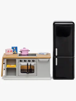 Dukker & Bamser-Lundby Dukkehustilbehør Sæt med Komfur og Køleskab