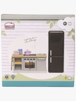 Dukker & Bamser-Lundby Dukkehustilbehør Sæt med Komfur og Køleskab