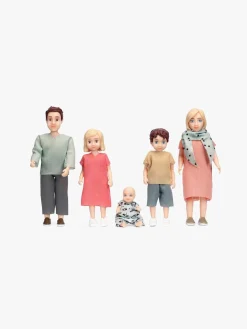 Dukker & Bamser-Lundby Dukkesæt Familien Charlie Flerfarvet