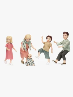 Dukker & Bamser-Lundby Dukkesæt Familien Charlie Flerfarvet