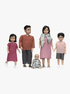 Dukker & Bamser-Lundby Dukkesæt Familien Jamie Flerfarvet