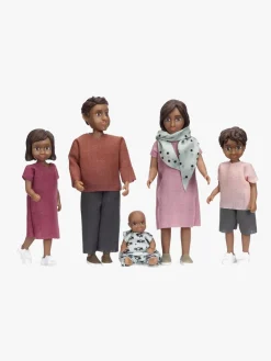 Dukker & Bamser-Lundby Dukkesæt Familien Nikki Flerfarvet