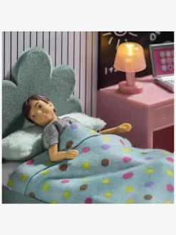 Dukker & Bamser-Lundby Teenage Room Set Dukkehustilbehør, Grøn/Lyserød